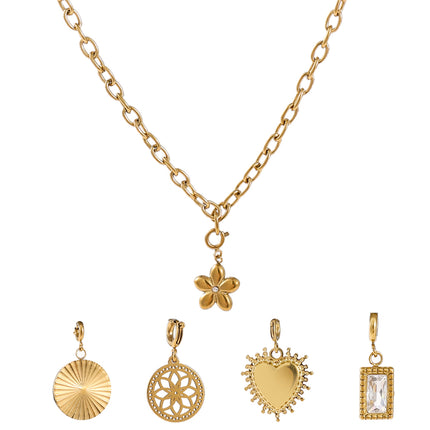 Day & Eve Necklace + 5 Pendants Set