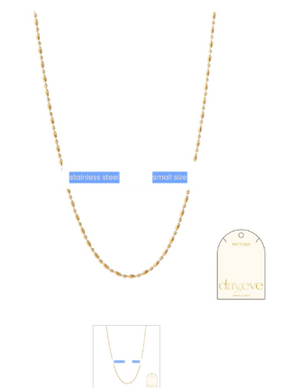 Day & Eve by Go Dutch Label Small Size Necklace - 14K (34+6 cm)