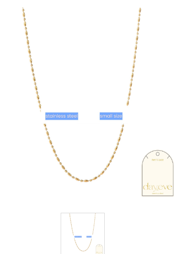 Day & Eve by Go Dutch Label Small Size Necklace - 14K (34+6 cm)