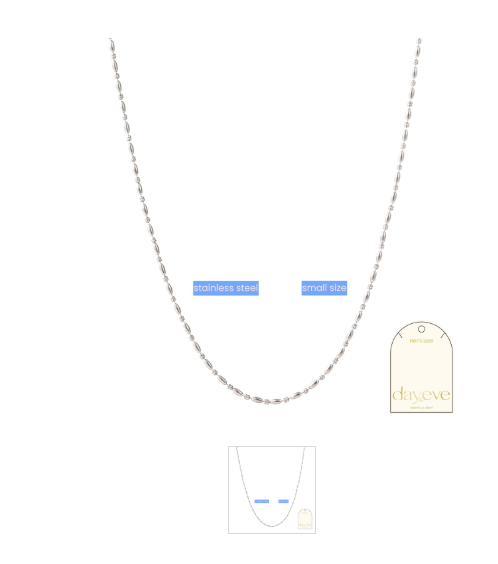 Day & Eve by Go Dutch Label Small Size Necklace - RH (34+6 cm)
