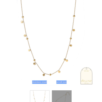 Day & Eve by Go Dutch Label Small Size Petals Necklace - 14K (34+6 cm)