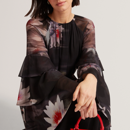 Ted Baker Roseau Rose Detail Mini Crinkle bag