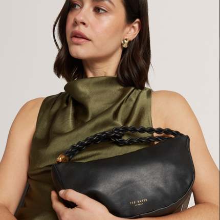 Ted Baker Islah Leather Statement Hardware Medium Hobo