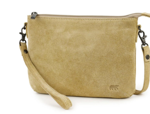 Bear Design Suède Leren Clutch/Schoudertasje SU1715
