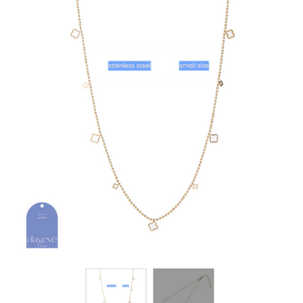 Day & Eve by Go Dutch Label Tiny Sparkle Clover Necklace
