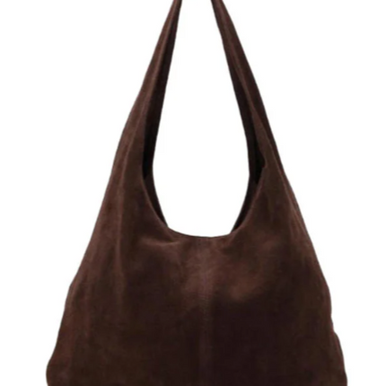 DSTRCT Buidel Schoudertas Suede-Leder Portland Road Bruin