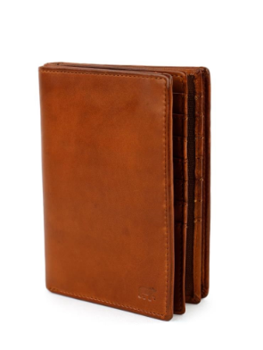 Bear Design Heren Bifold/Portemonnee Nikos CL22768 Cognac