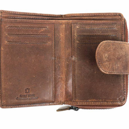 Bear Design Portemonnee Cognac Stoer Cognac