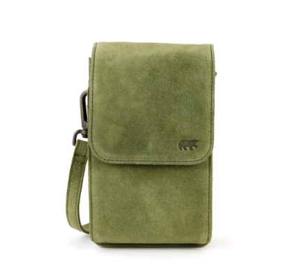 Bear Design Leren Suedé Schoudertas Robbie SU2650 Moss Green