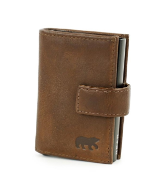 Bear Design Leren Pasjeshouder Mo CP8071 Brown