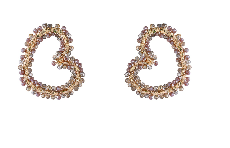 Day & Eve by Go Dutch Label Drop Dangle Sølv+Guld (rustfrit stål)