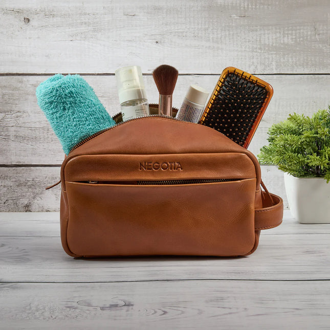 Negotia Alpha Apex Leren Toilettas