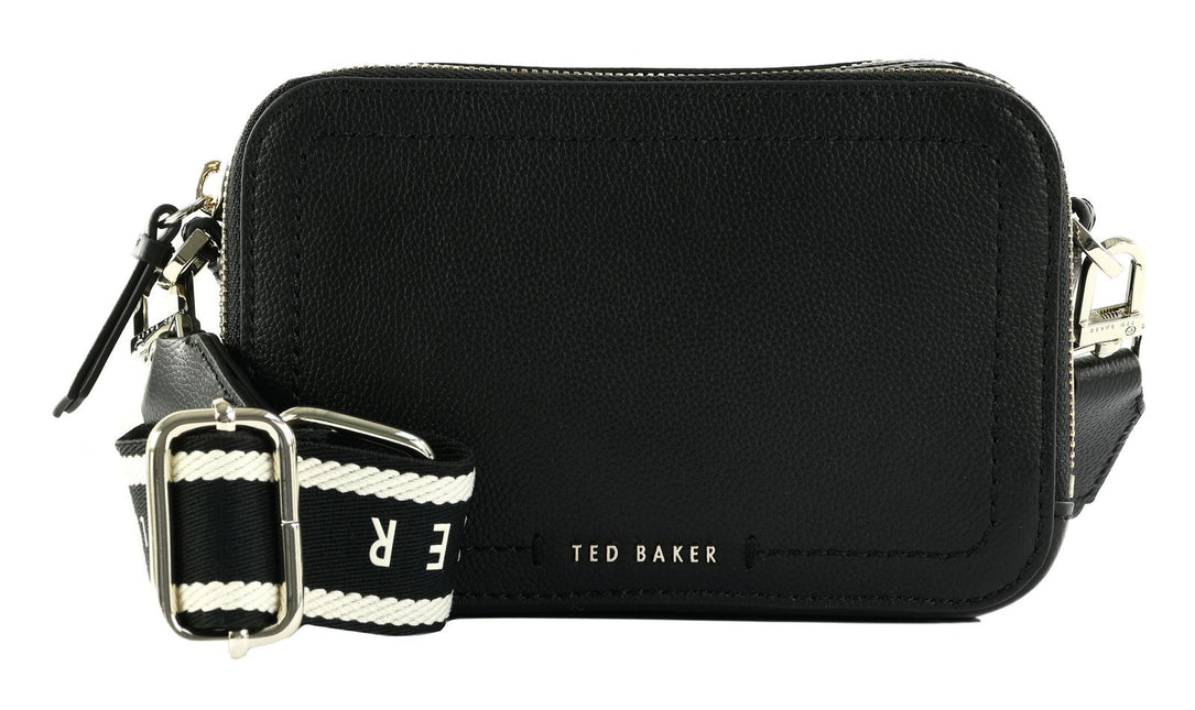 Ted Baker Linzie Webbing Leather Small Crossbody Camera Bag Preto