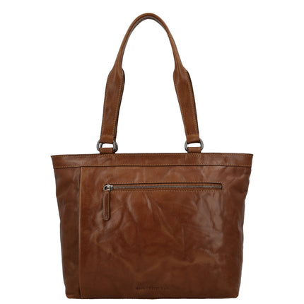 Hide & Stitches Westland nakupovalna torba 39 cm Koniak