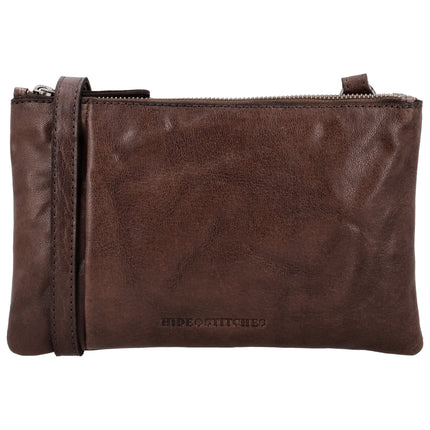 Hide & Stitches Westland Taška přes rameno 24 cm Tmavě hnědá
