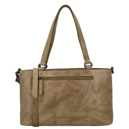 Hide & Stitches Westland nakupovalna torba 35 cm Taupe