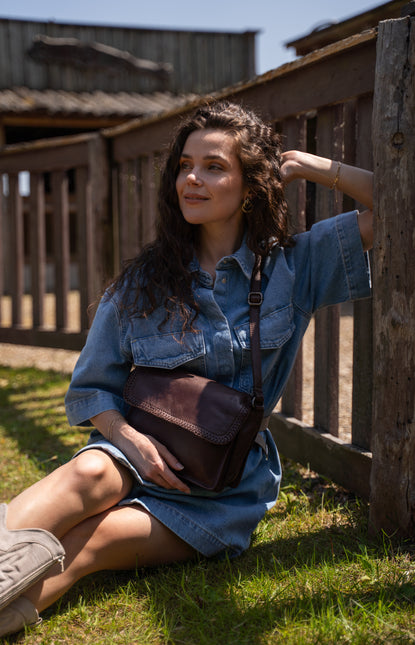 Hide & Stitches Inspired by Country Crossbodytas Met Overslag