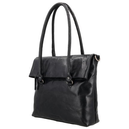 Hide & Stitches Westland Laptoptasche 13,3 Zoll Schwarz