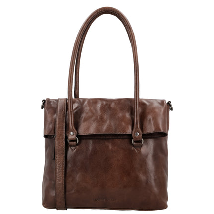 Hide & Stitches Westland Laptoptasche 13,3 Zoll Dunkelbraun