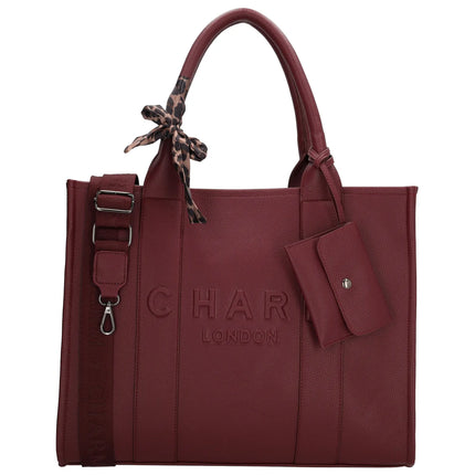 Charm London Bond Laptoptas 15,6 inch Bordeaux