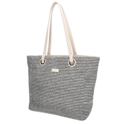Beagles Formentera Shopper 105 Zwart Wit