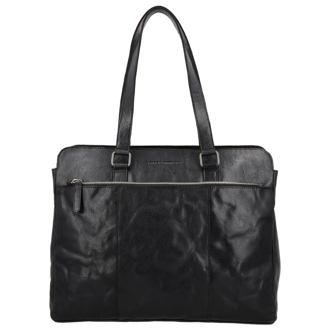 Hide & Stitches Westland laptopmappe 15,6 tommer Sort