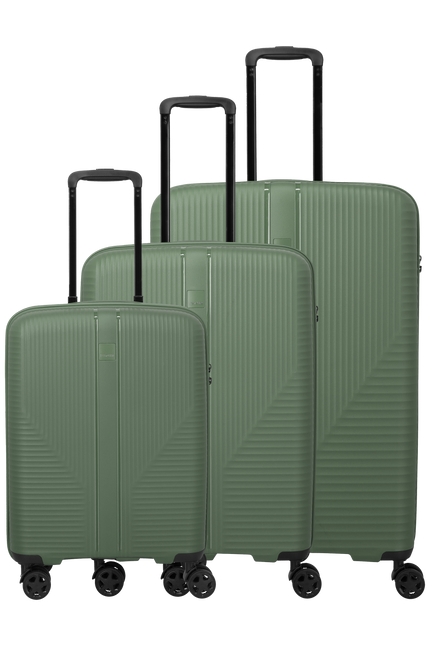 Travelite Zestaw walizek Air Stripe 3-częściowy (S/M/L) Zielony