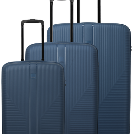 Travelite Air Stripe luggage set of 3 (S/M/L) Navy
