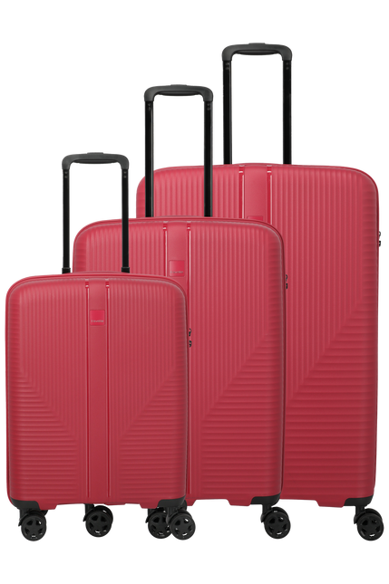 Travelite Air Stripe sada kufrů 3dílná (S/M/L) Červená