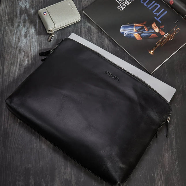 Negotia Alpha Leren Laptopsleeve Carry-All 15.6"