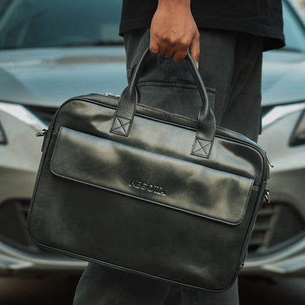 Negotia Alpha Leren Laptoptas 16"