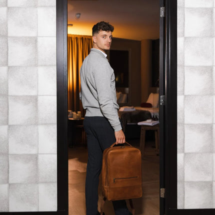 Negotia Alpha Leren Rugzak 16"