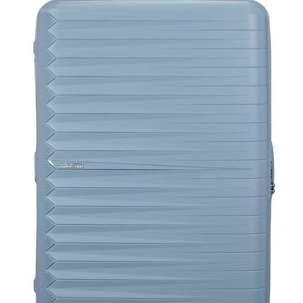 American Tourister FastForward Spinner 78 z możliwością poszerzenia stalowoniebieski