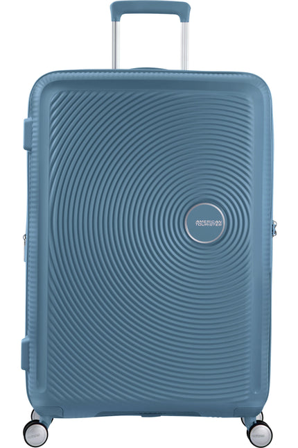 American Tourister SoundBox Spinner 77 Expansível Stone Blue