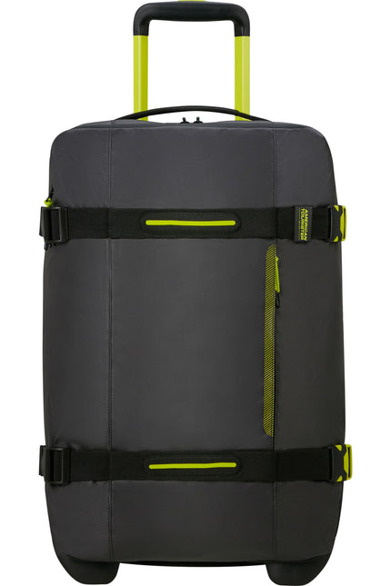 American Tourister Urban Track Duffle S Reisetasche mit Rollen 55x35x20 Schwarz/Lime