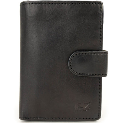 Porta-cartões em couro Bear Design Vic CL527 Preto