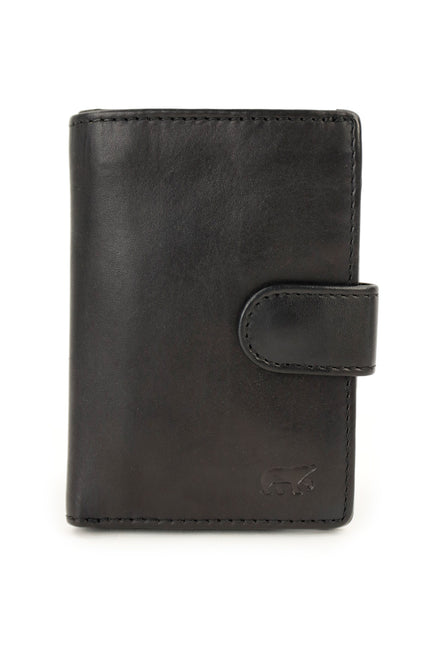 Porta-cartões em couro Bear Design Vic CL527 Preto