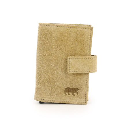 Bear Design Porta-cartões em camurça Elsie SU6814 Biscuit
