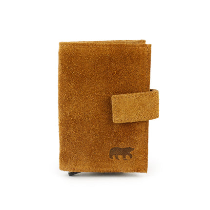 Bear Design Elsie kortfodral i mocka SU6814 Cognac
