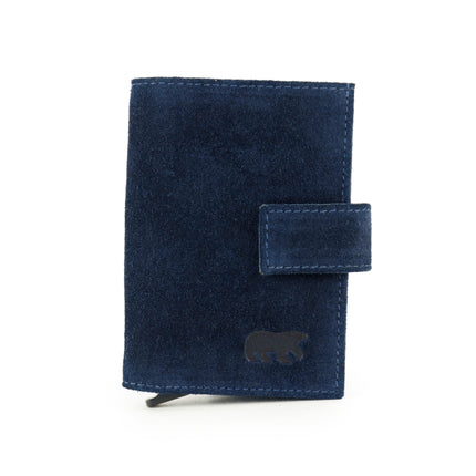 Bear Design Porta-cartões em camurça Elsie SU6814 Azul-escuro