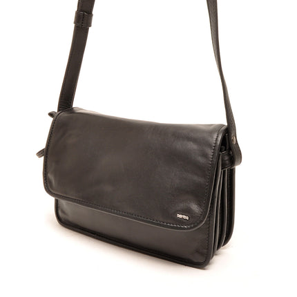 Berba Sac Hôtesse en Cuir Rabat Soft Grand Noir