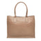 Berba Leren Totebag Icons 15,6" Taupe