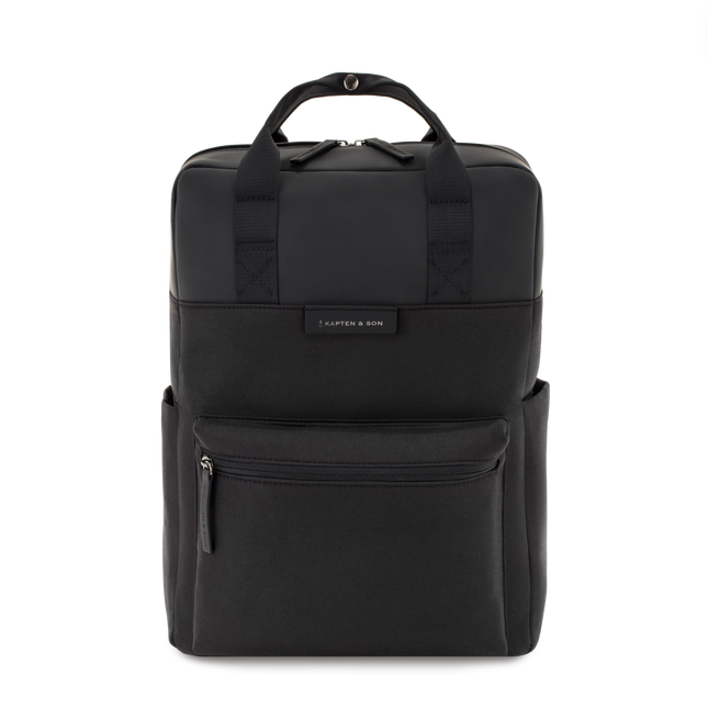 Kapten & Son Rugzak Bergen All Black 15 Inch