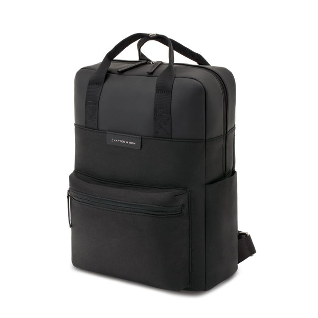 Kapten & Son Rugzak Bergen All Black 15 Inch