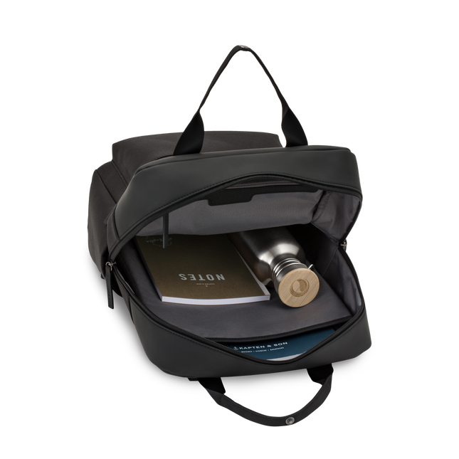 Kapten & Son Rugzak Bergen All Black 15 Inch
