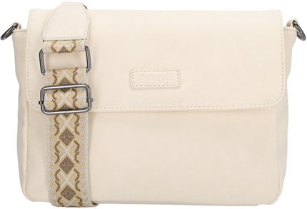 Beagles Malaga Omvändningsaxel Crossbody-väska Krämvit