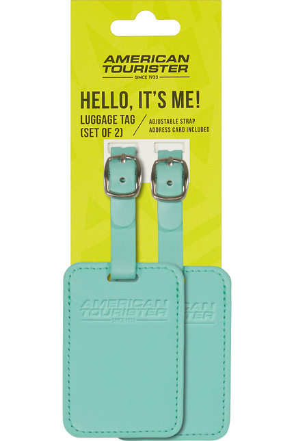 American Tourister Ta Luggage Tag / Bagagelabel 2 Stuks Jelly Mint