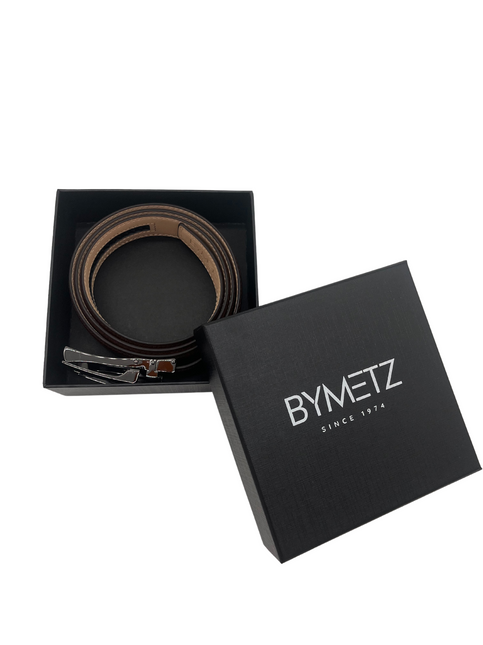 ByMetz Riem met Automatische Gesp - Cognac