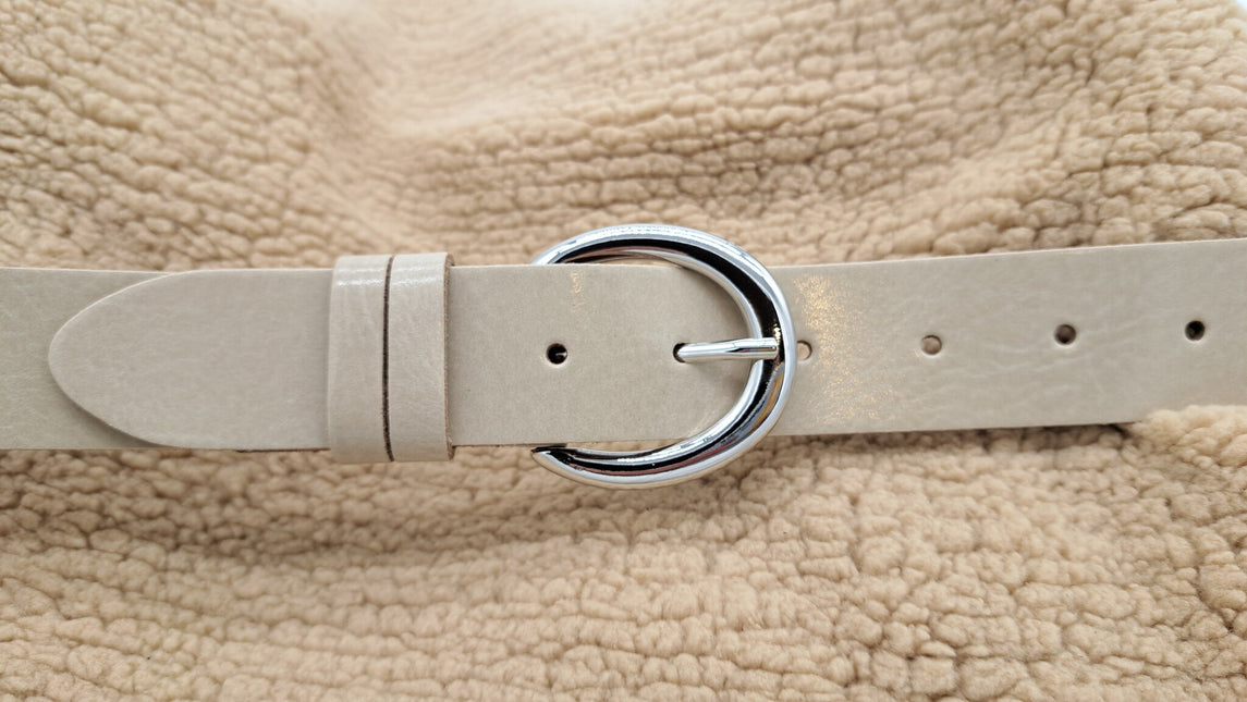 ByMetz Riem Puglia Crème/Zilver