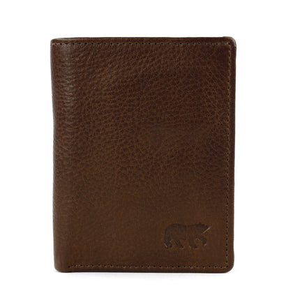 Bear Design Porta-cartões com compartimento para notas Cas CP7040 Castanho